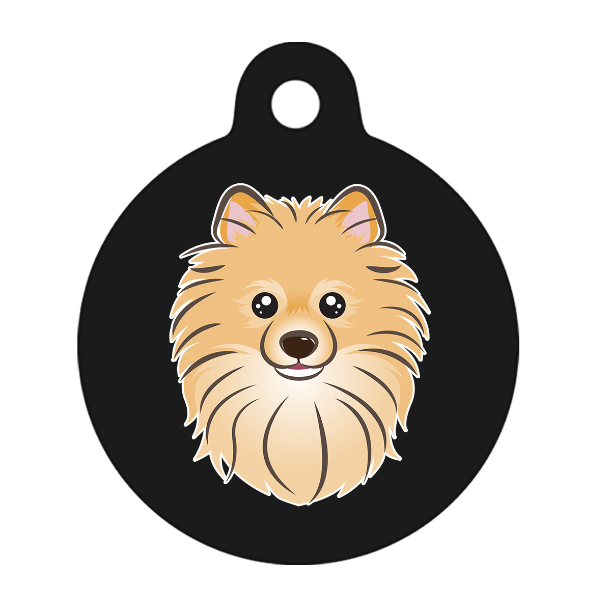 19mm Diameter Tiny Size - Pomeranian Dog