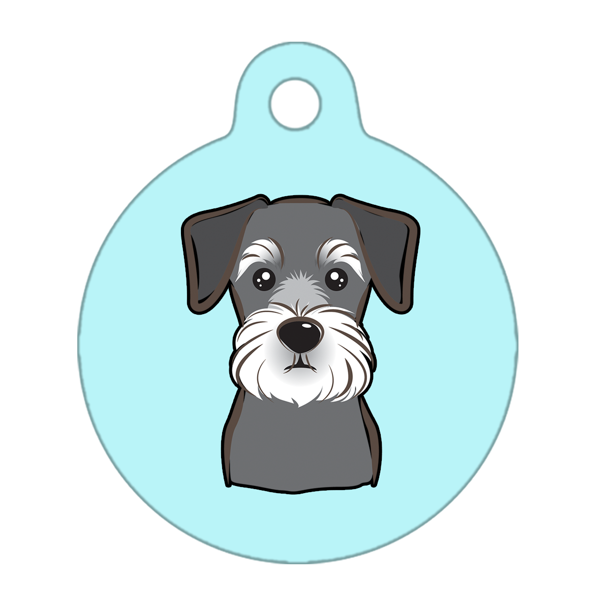 25mm Diameter Small Size - Schnauzer Dog