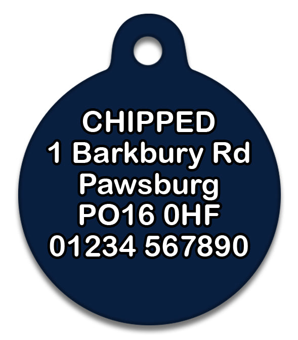 Blue Tartan Black Watch- Pet ID Tag