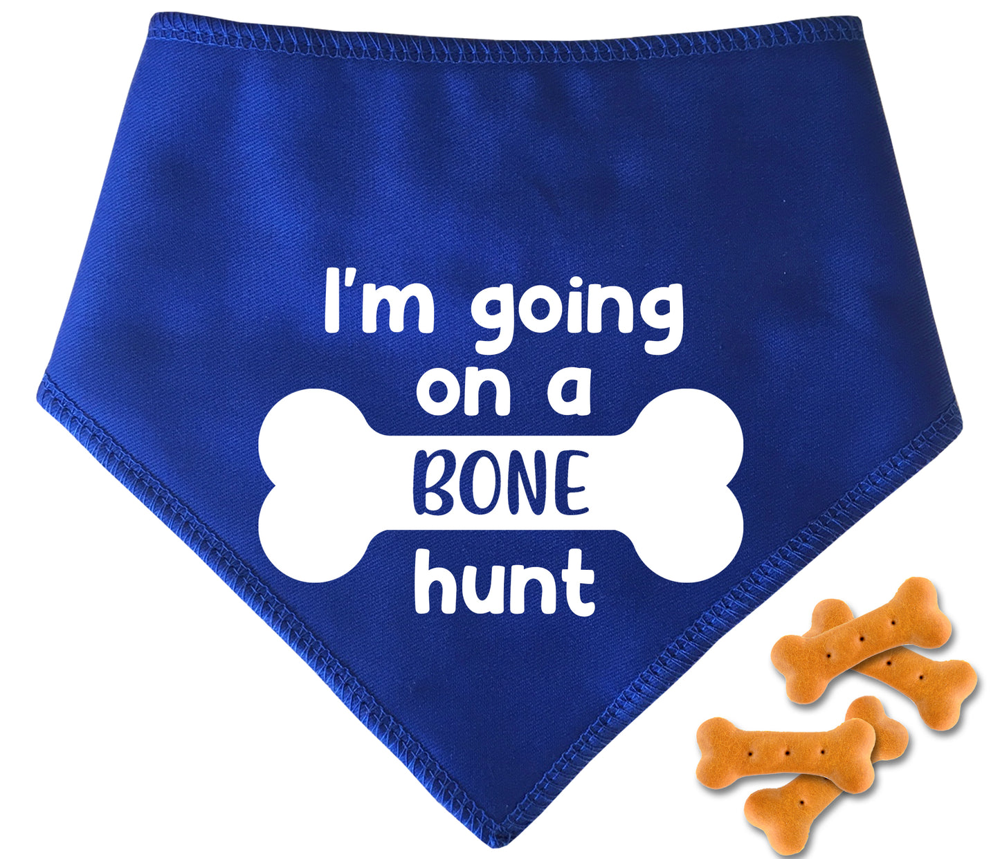 I'm Going On A Bone Hunt Dog Bandana