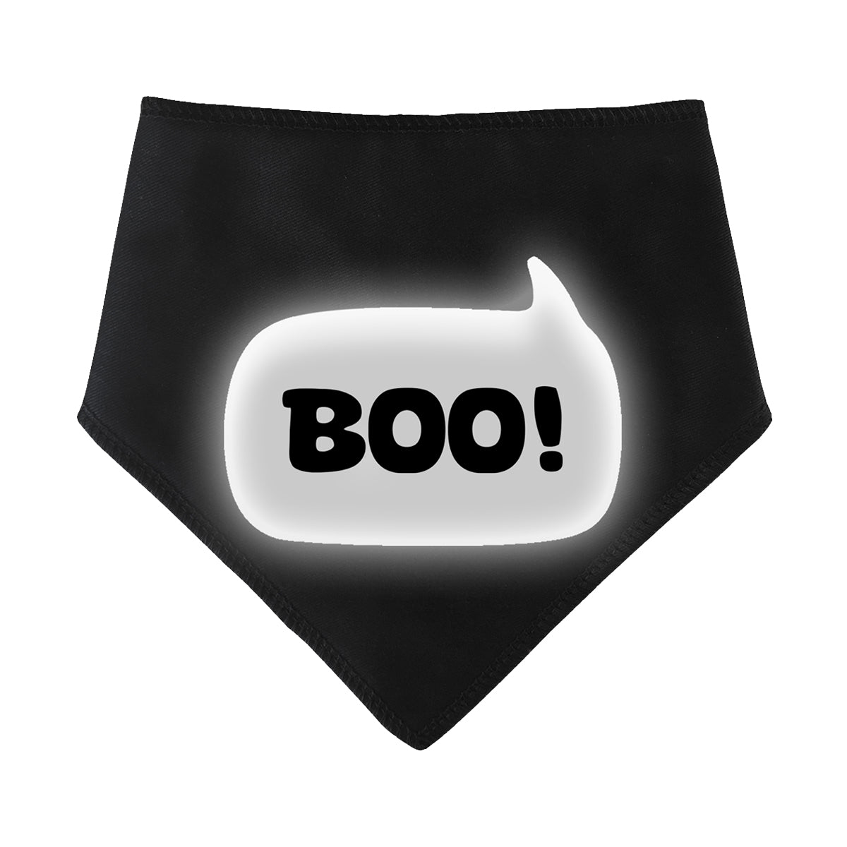 Boo Speech Bubble Reflective Dog Bandana