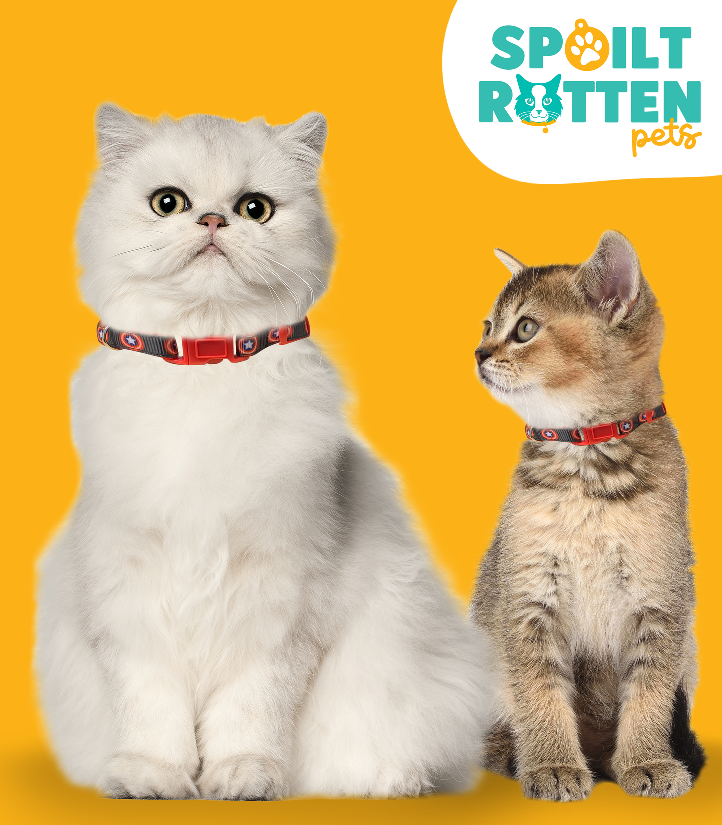 Captain America Cat Collar