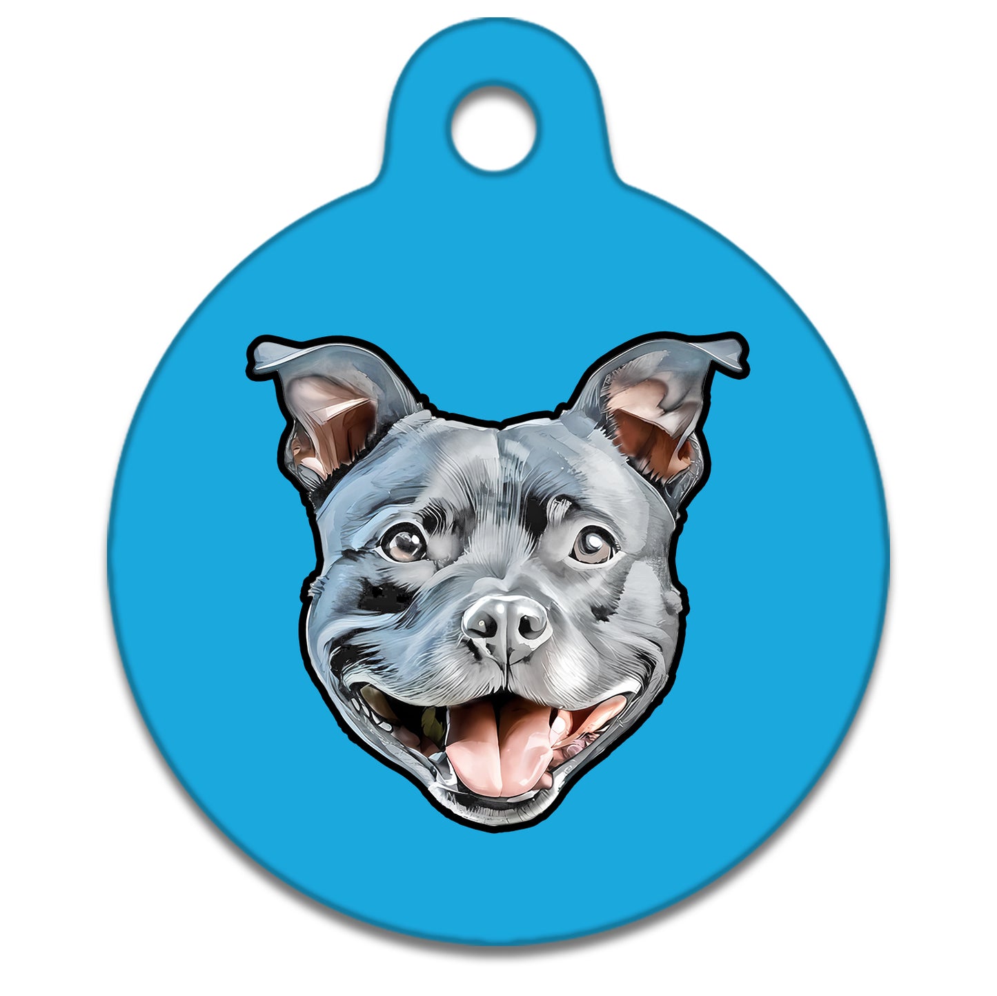 19mm Diameter Tiny Size - Staffie Dog