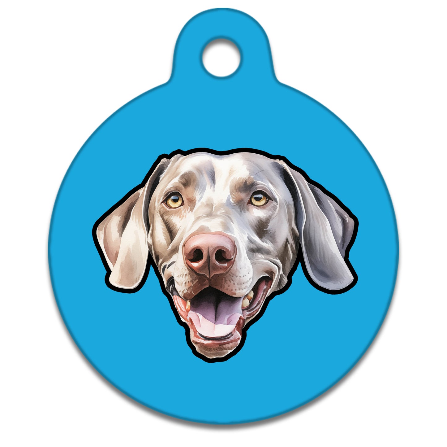 25mm Diameter Small Size - Weimaraner Dog