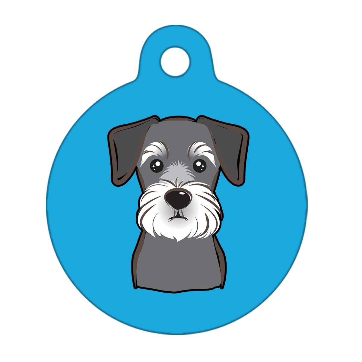 19mm Diameter Tiny Size - Schnauzer Dog