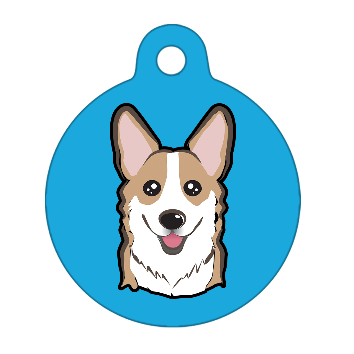 19mm Diameter Tiny Size - Corgi Dog