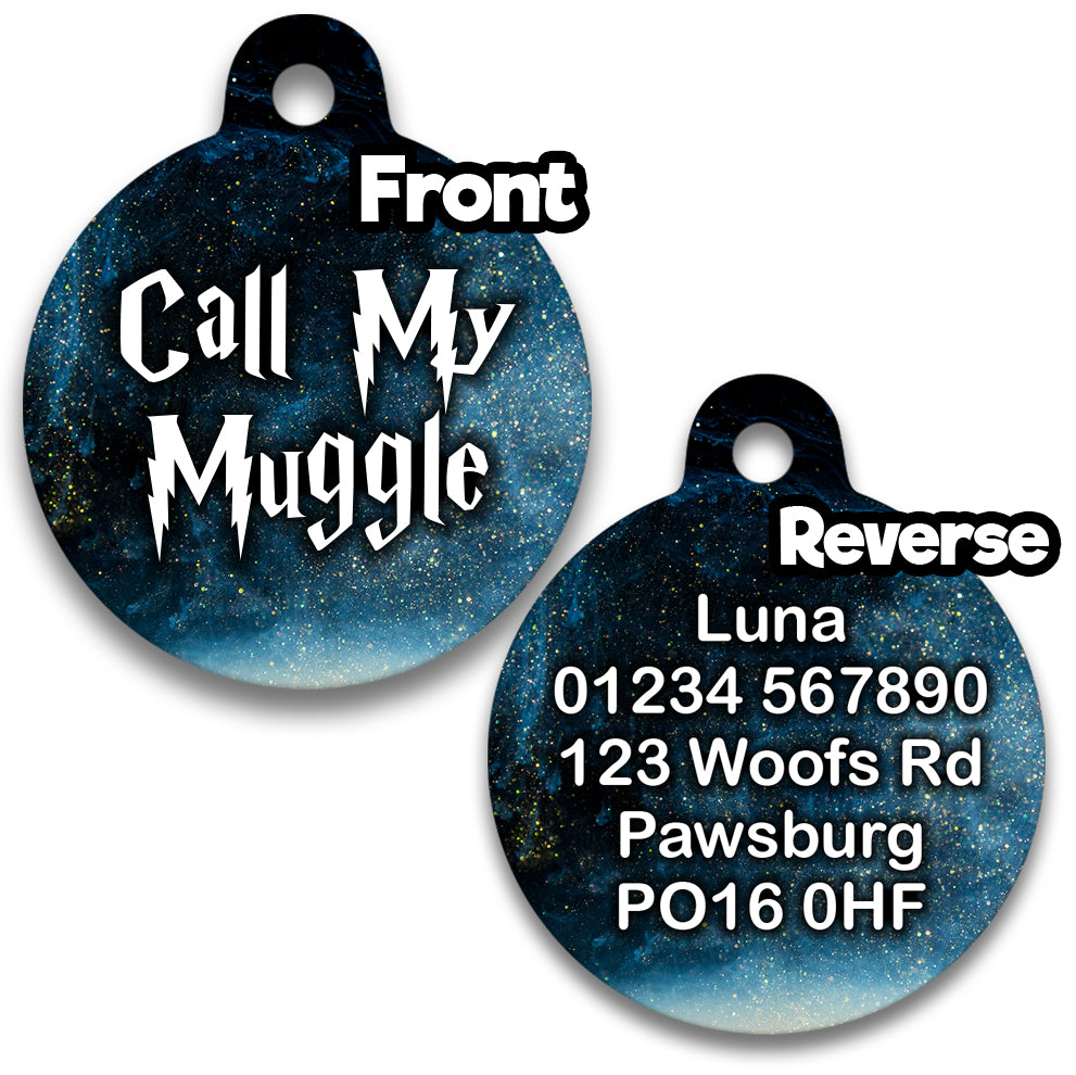 Call My Muggle Blue - Pet ID Tag