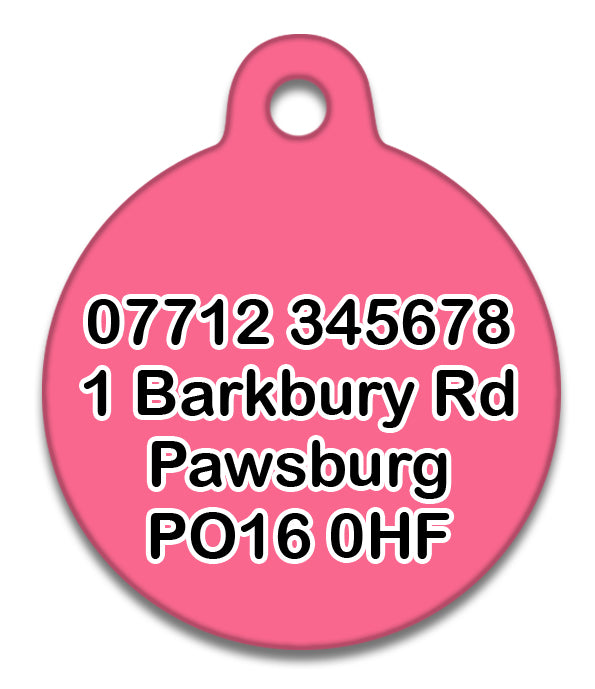 Call My Mum She's Ugly Crying Pink - Pet ID Tag