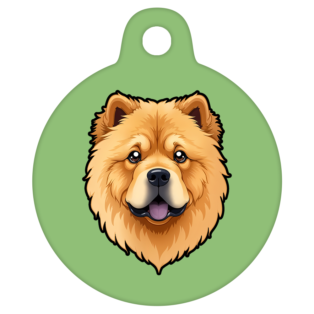 19mm Diameter Tiny Size - Chow Chow Dog