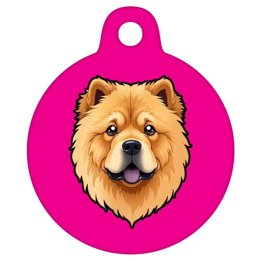 19mm Diameter Tiny Size - Chow Chow Dog