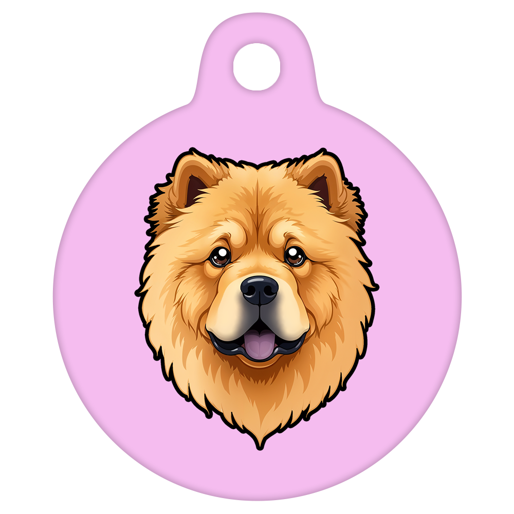 19mm Diameter Tiny Size - Chow Chow Dog