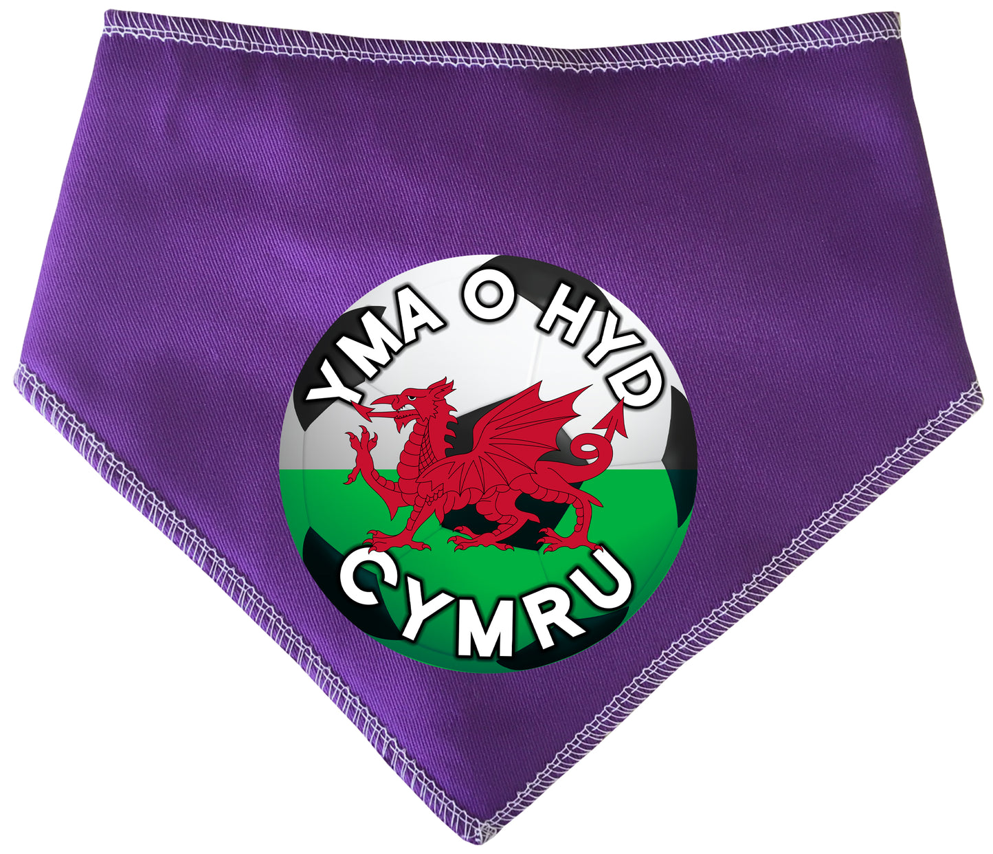 YMA O HYD Cymru Football Dog Bandana