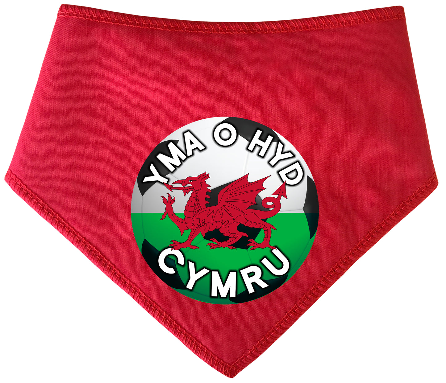 YMA O HYD Cymru Football Dog Bandana