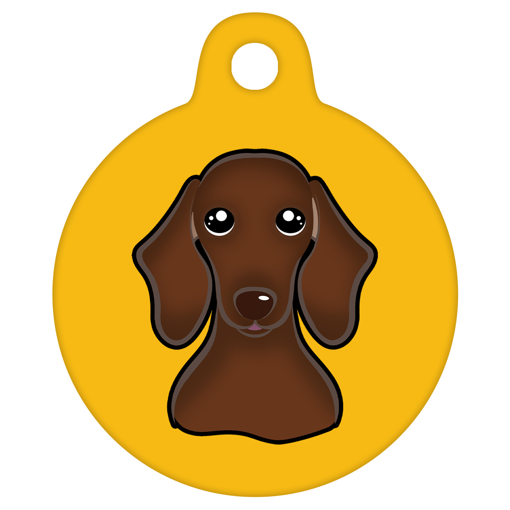 25mm Diameter Small Size - Dachshund Dog