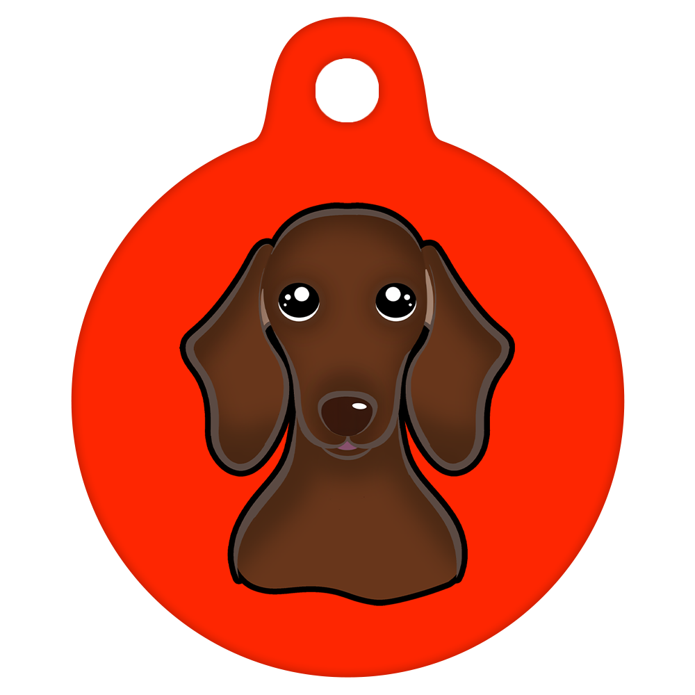 25mm Diameter Small Size - Dachshund Dog