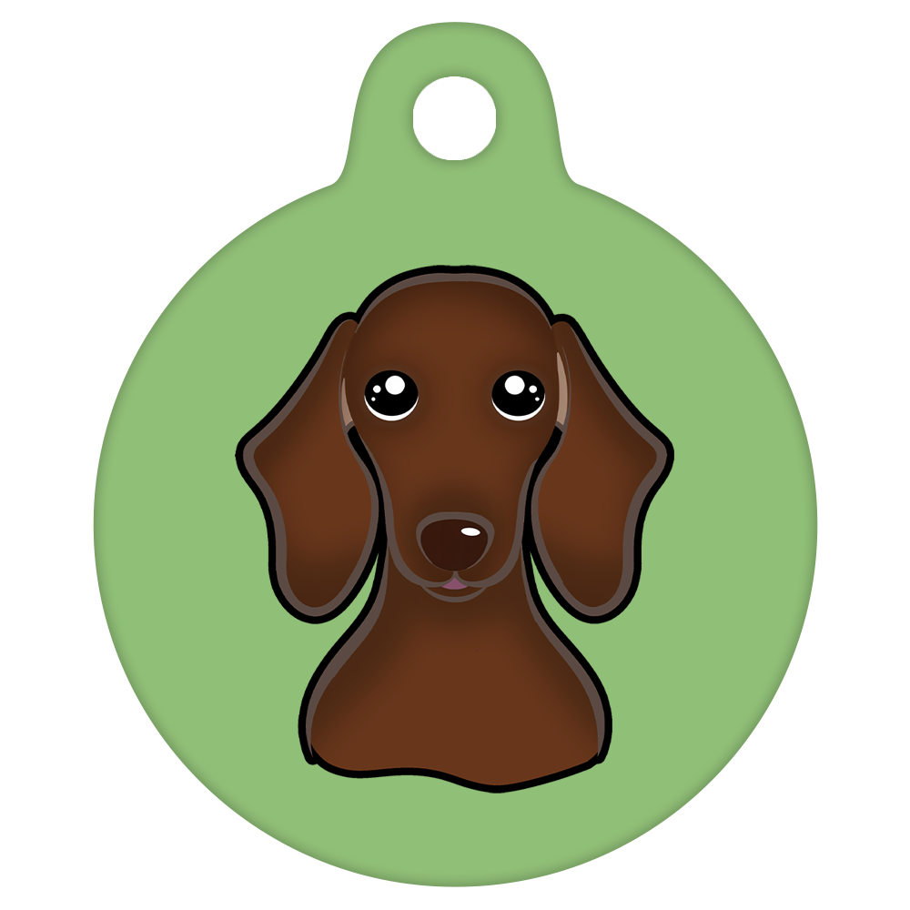 19mm Diameter Tiny Size - Dachshund Dog