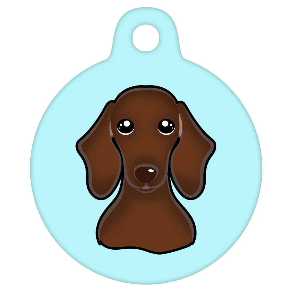 25mm Diameter Small Size - Dachshund Dog