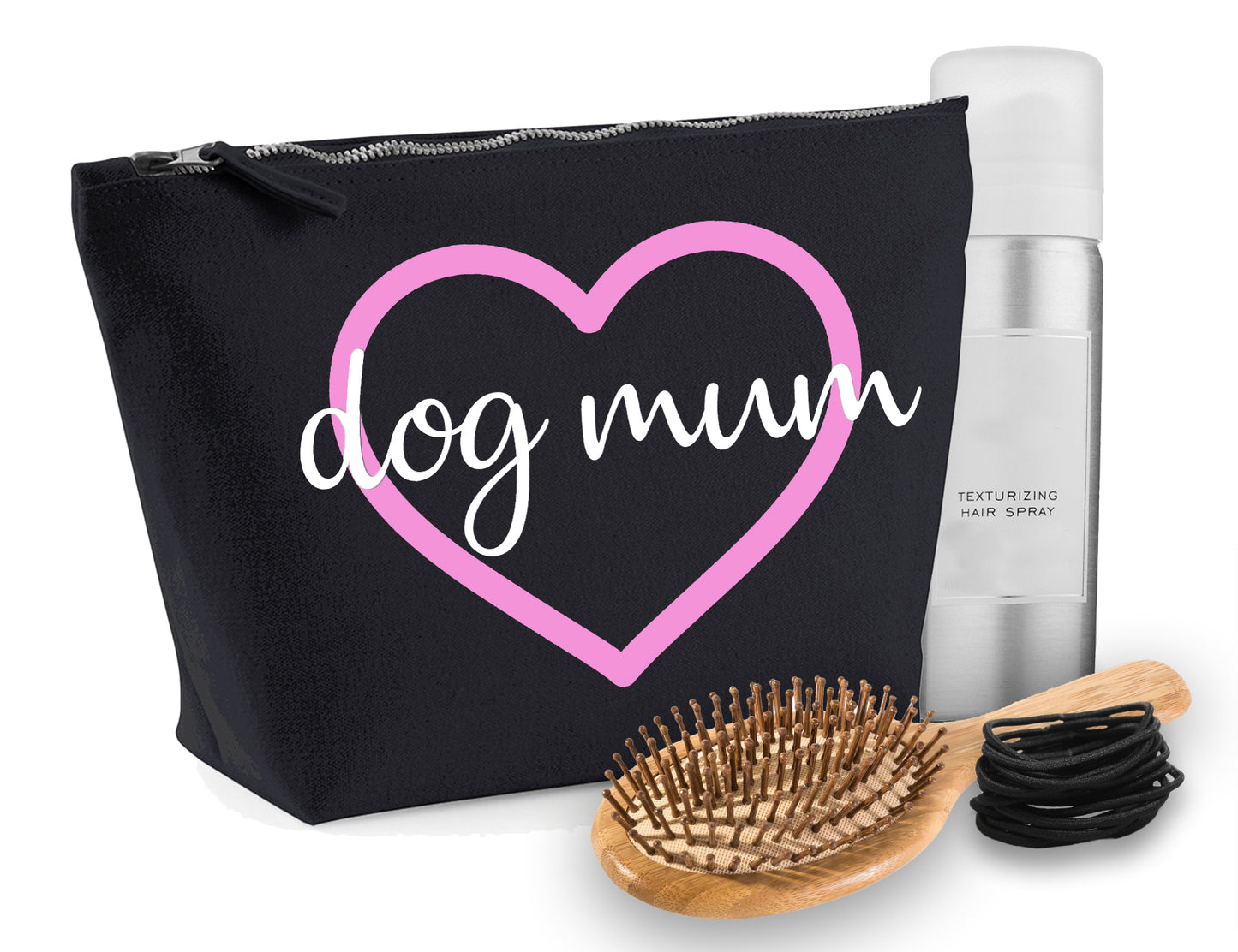 'Dog Mum' Natural Cotton Make-Up Bag Personalised