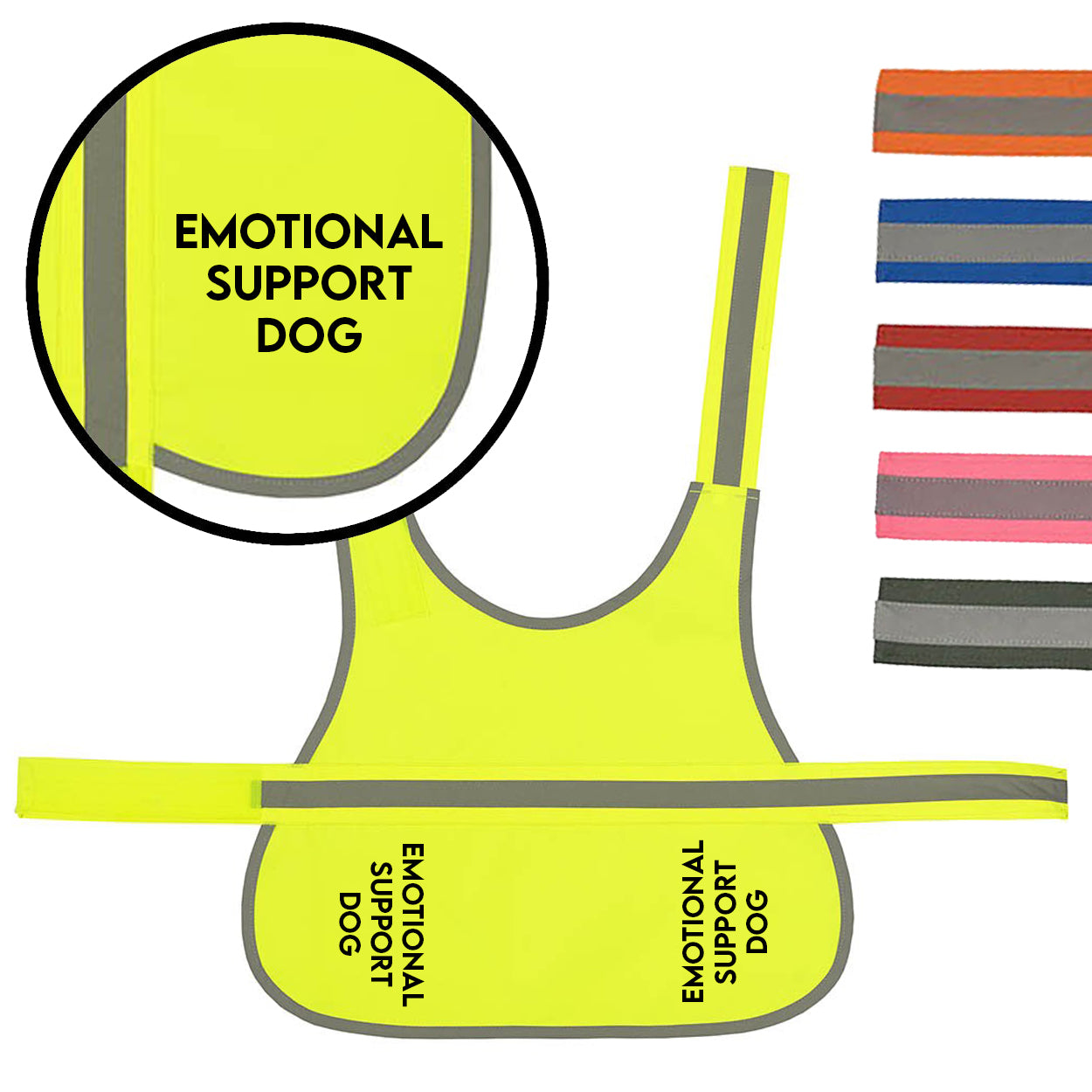 'Emotional Support Dog' High Visibility Lightweight Coat