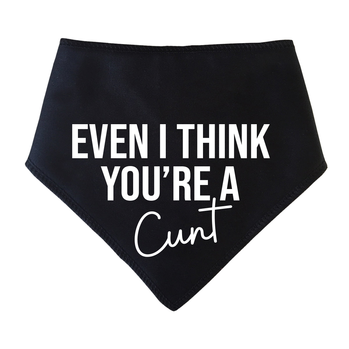 Even I Think Your A Cunt Dog Bandana
