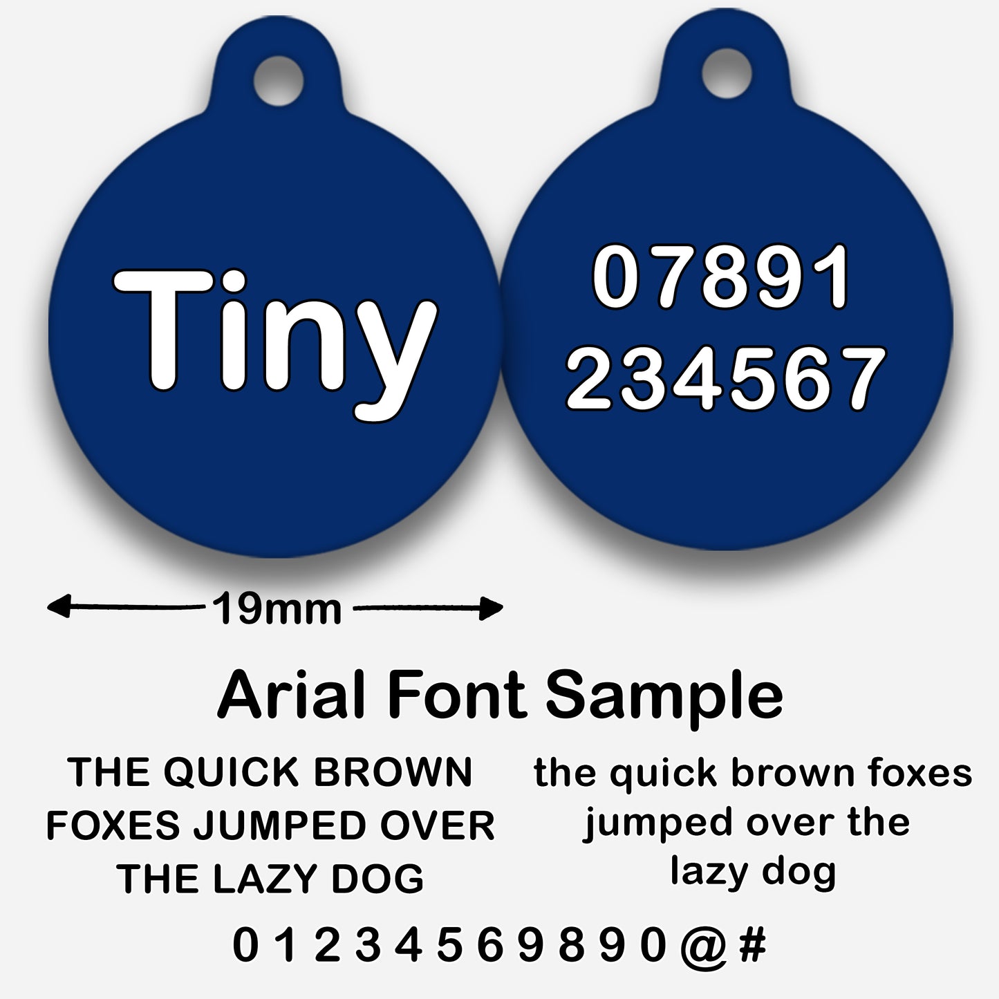 Navy - Pet ID Tag