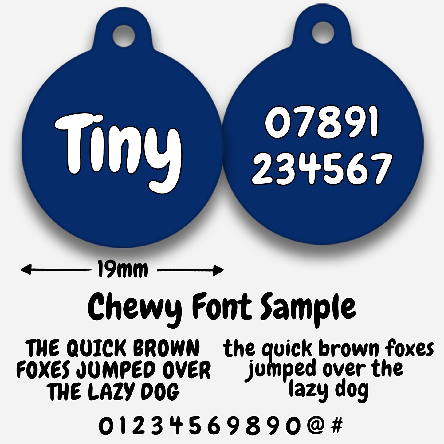 Navy - Pet ID Tag