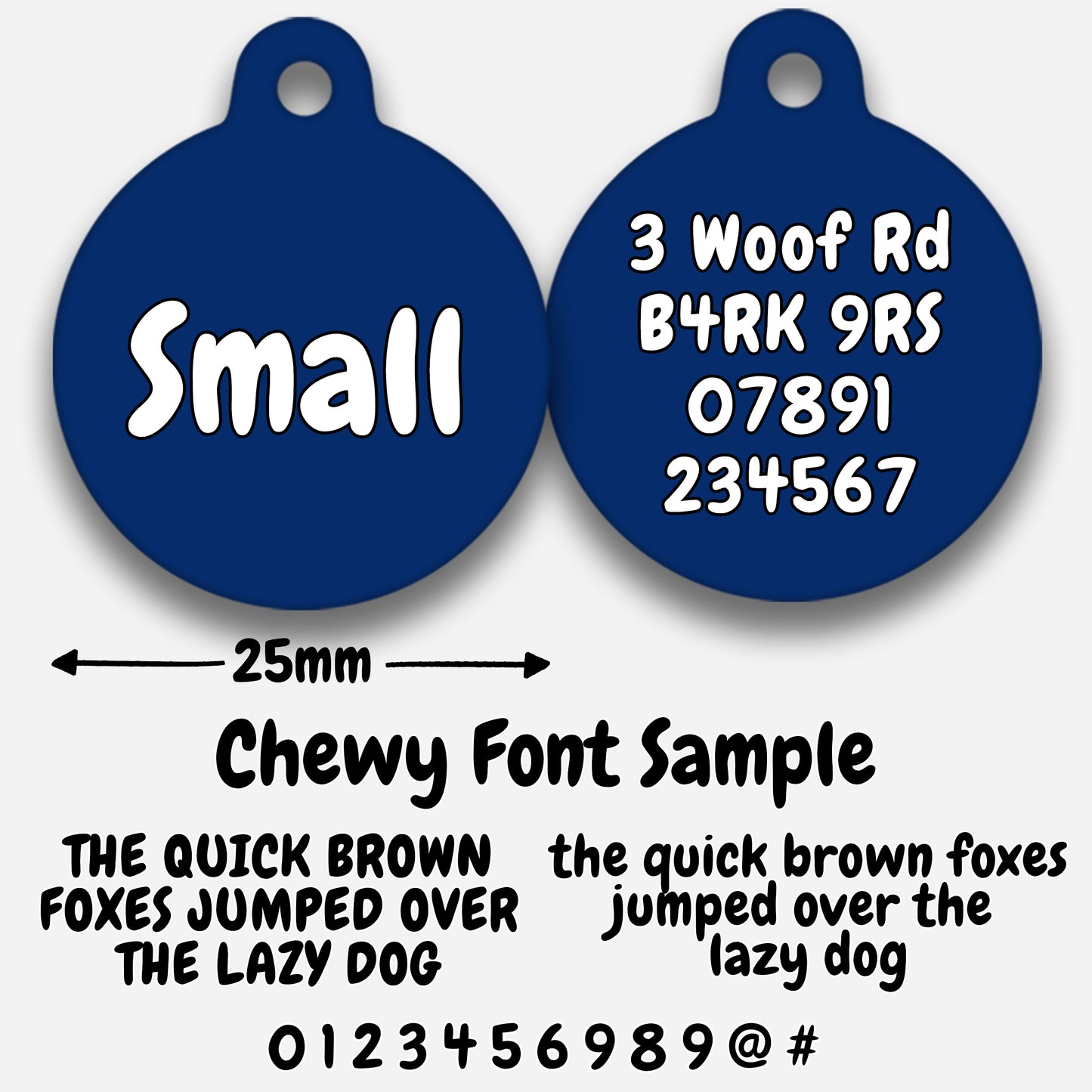 Navy - Pet ID Tag