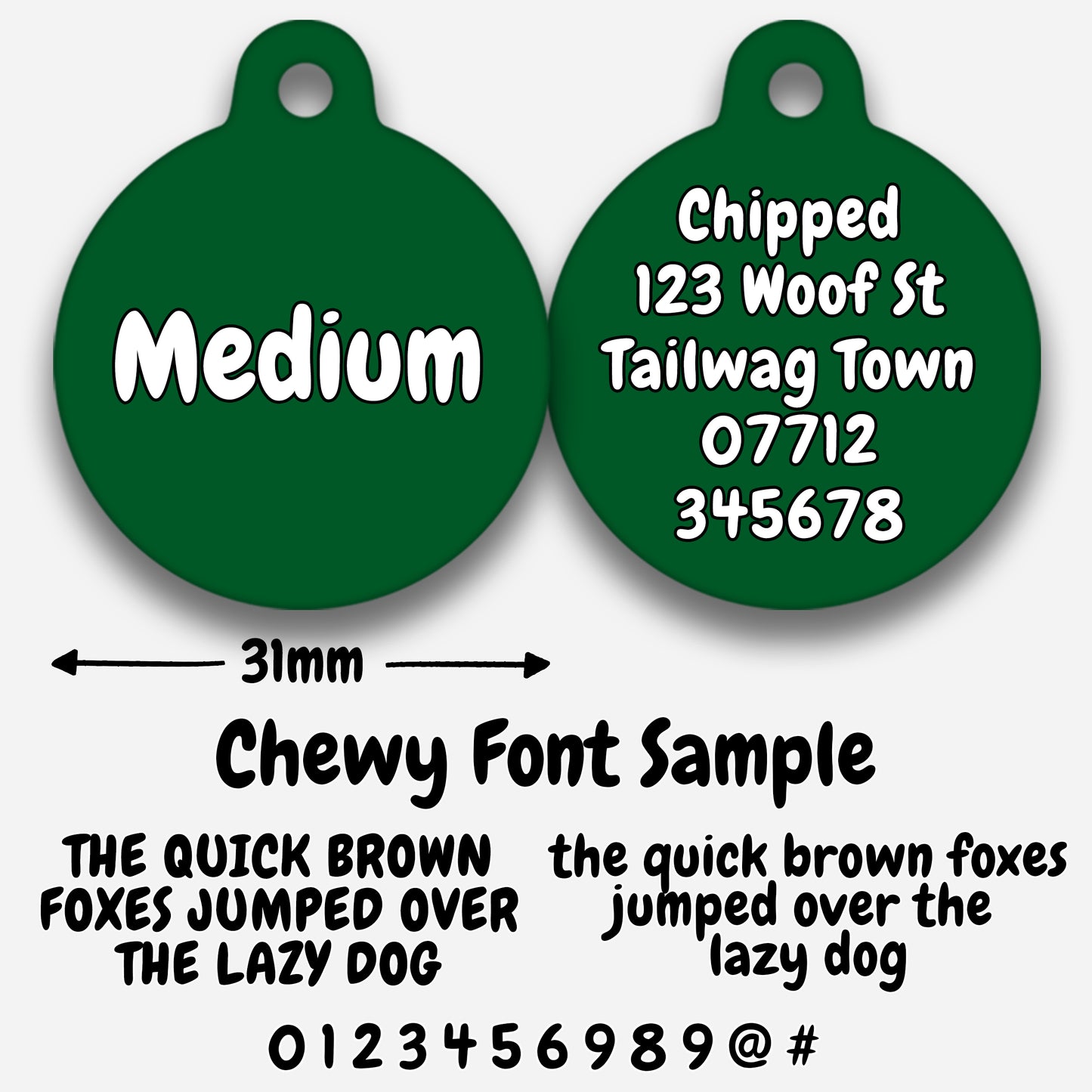 Pine - Pet ID Tag
