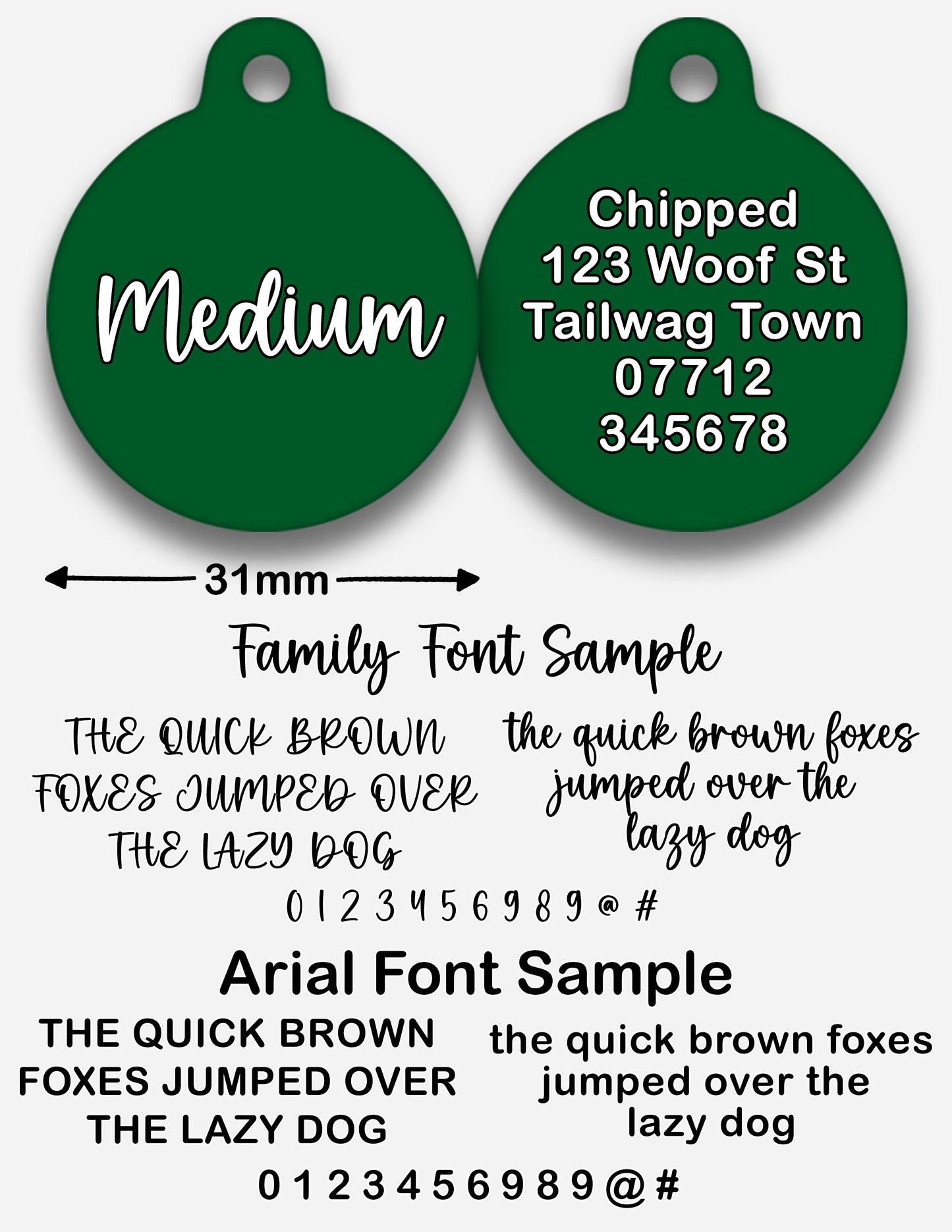 Pine - Pet ID Tag