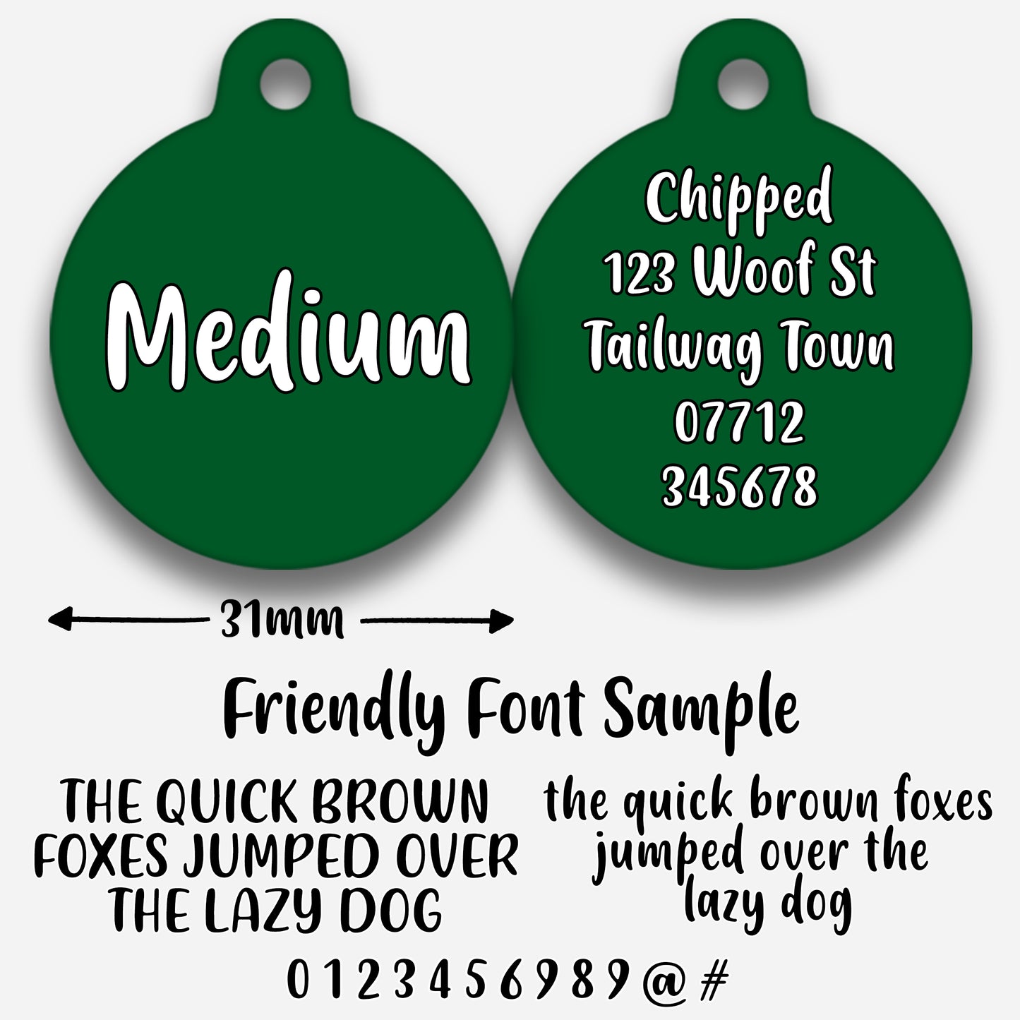 Pine - Pet ID Tag
