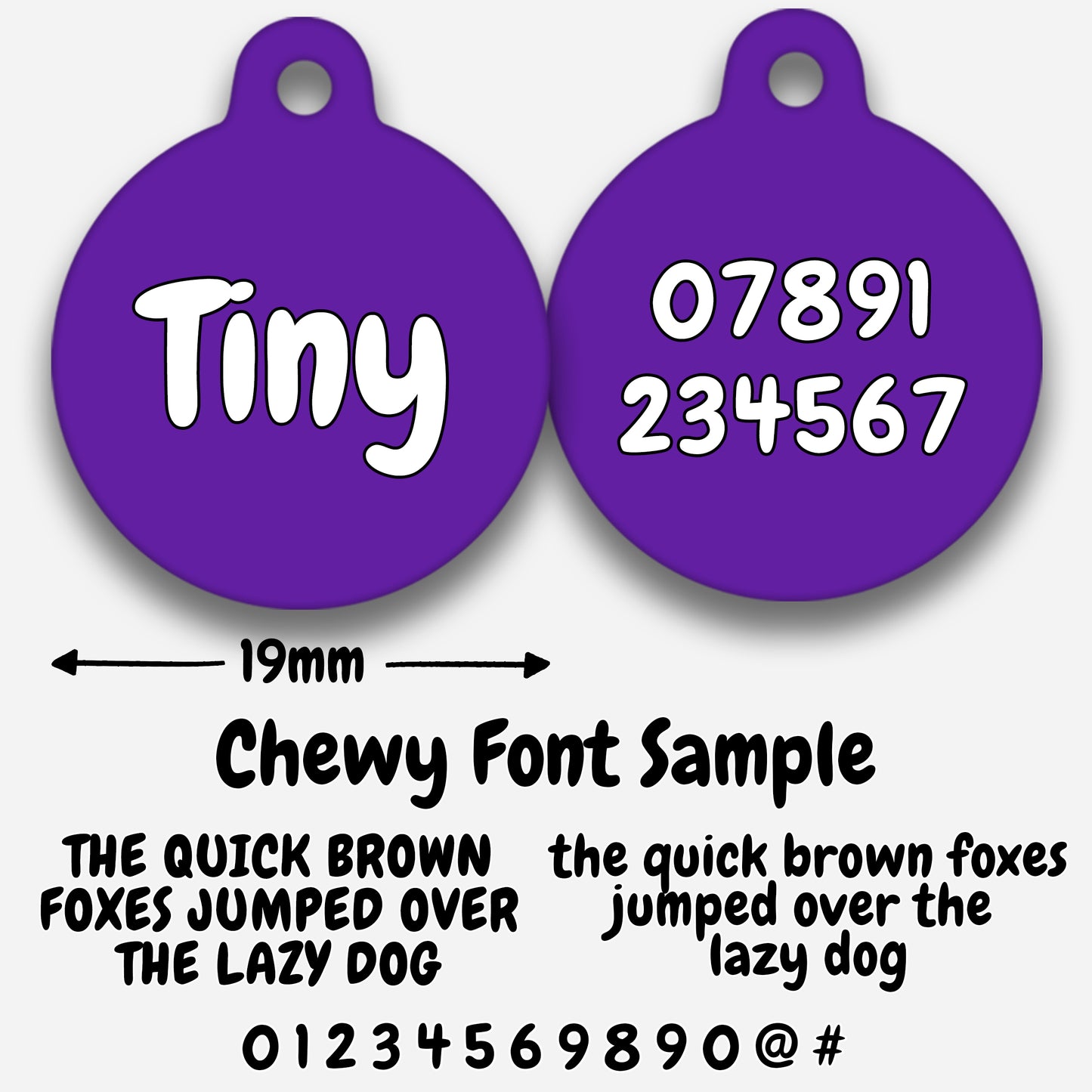Purple - Pet ID Tag