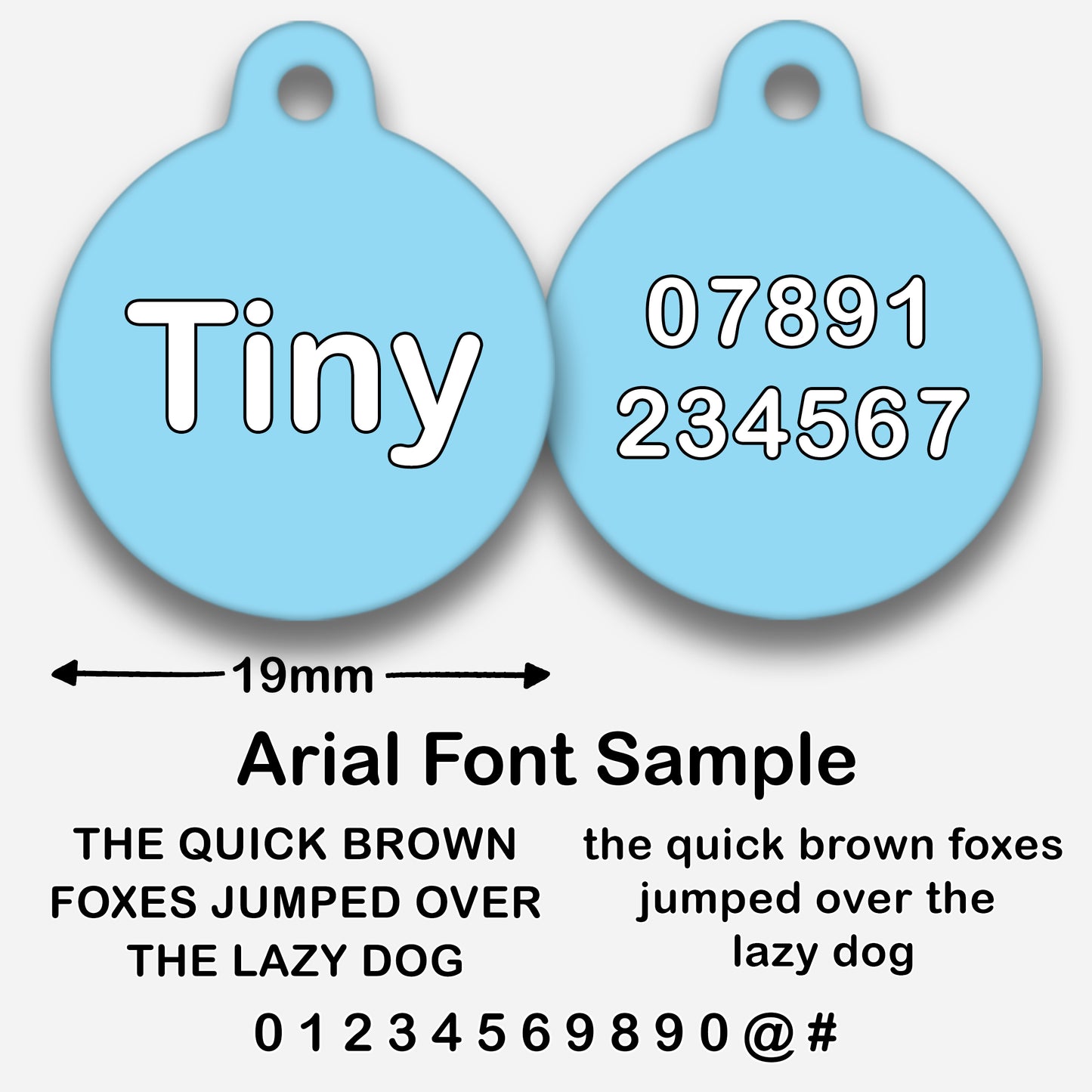 Sky Blue - Pet ID Tag