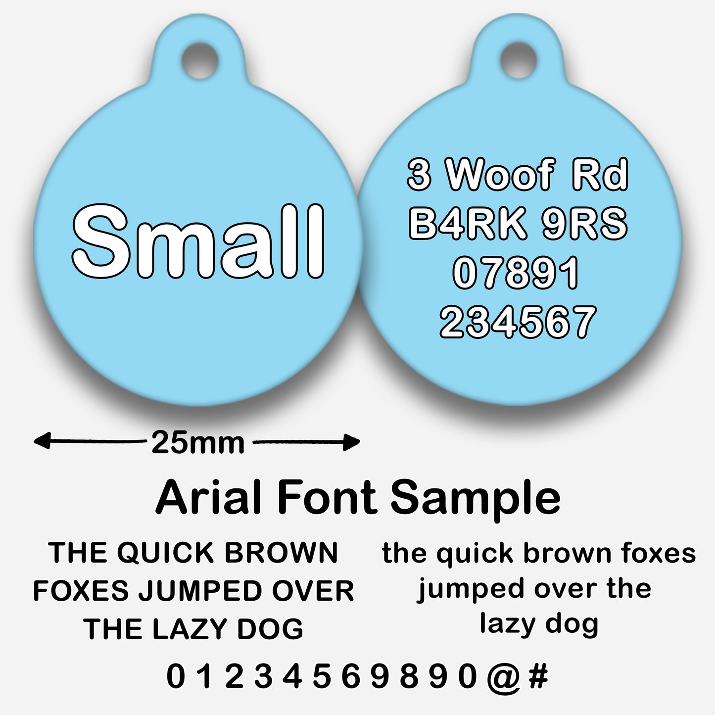 Sky Blue - Pet ID Tag