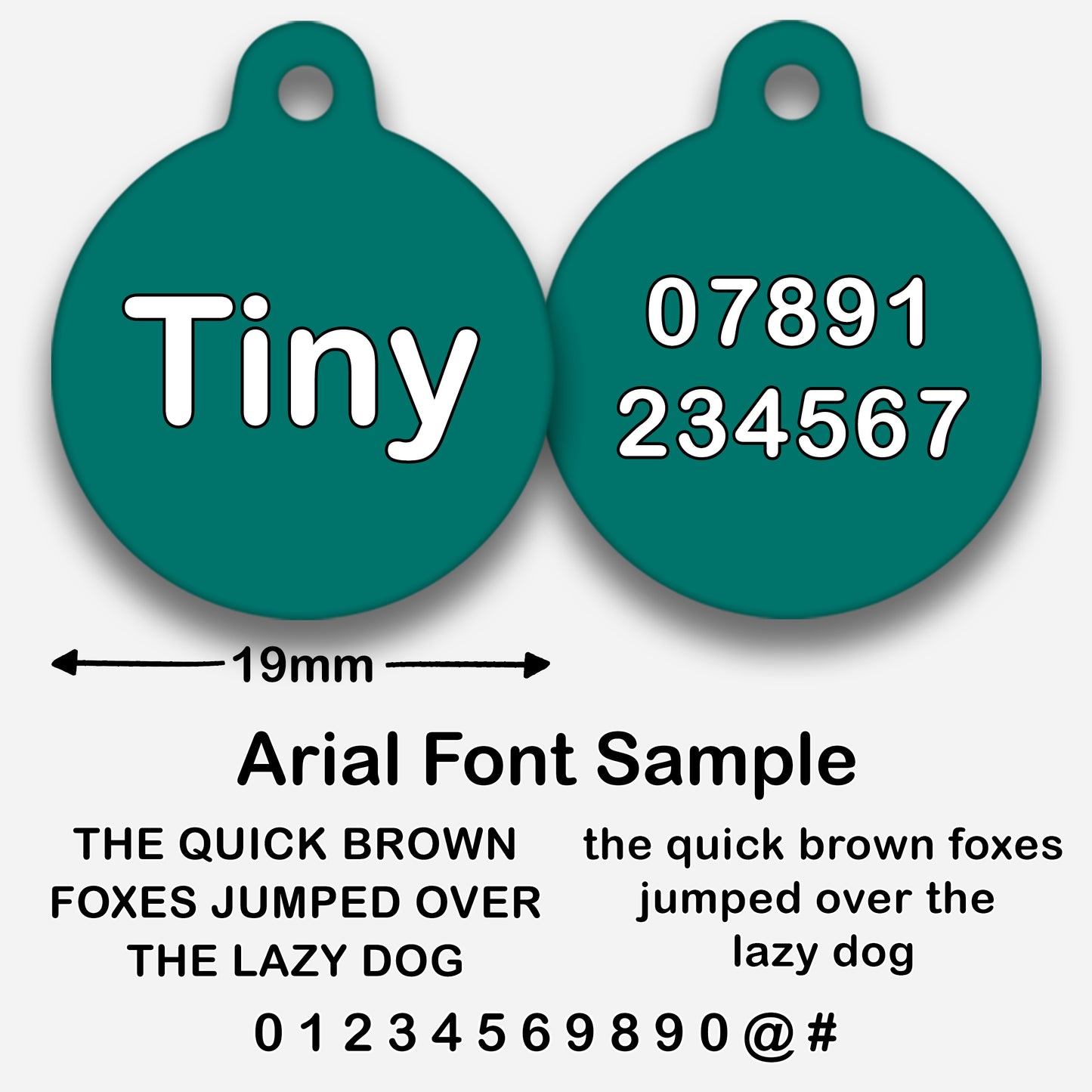 Teal - Pet ID Tag