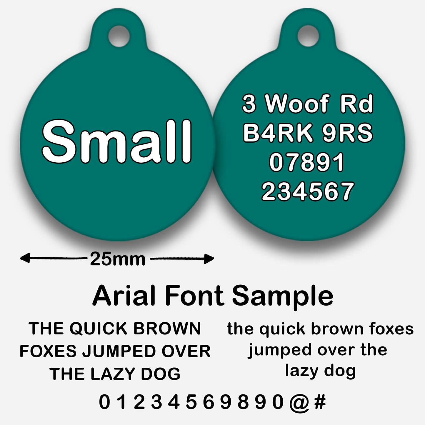 Teal - Pet ID Tag