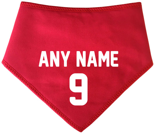 Team Sports Shirt Any Name & Number Dog Bandana