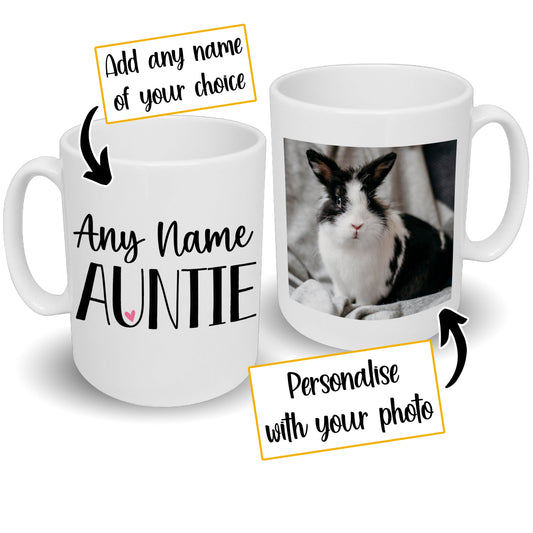 Small Pet Auntie Any Name & Custom Photo