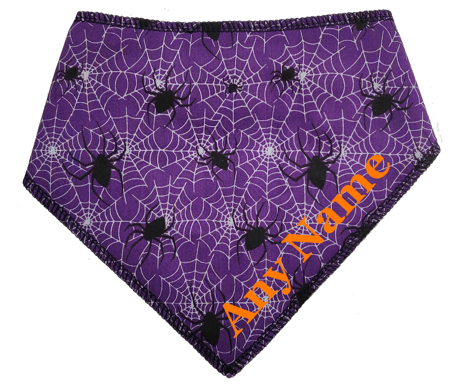 Purple Cobwebs Any Name Dog Bandana