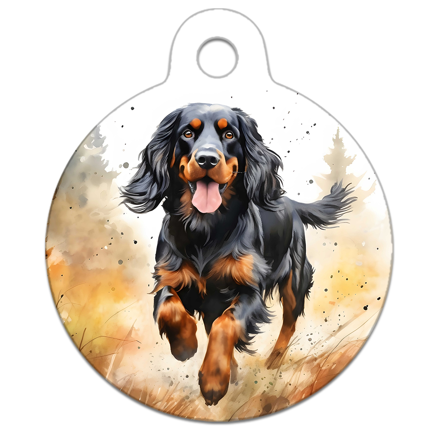 Woodland Running Dog Tag