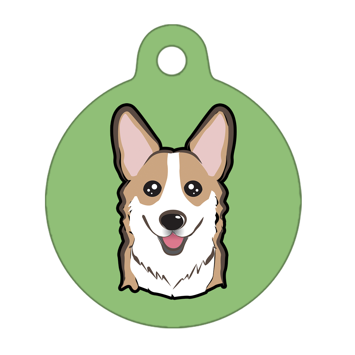 19mm Diameter Tiny Size - Corgi Dog
