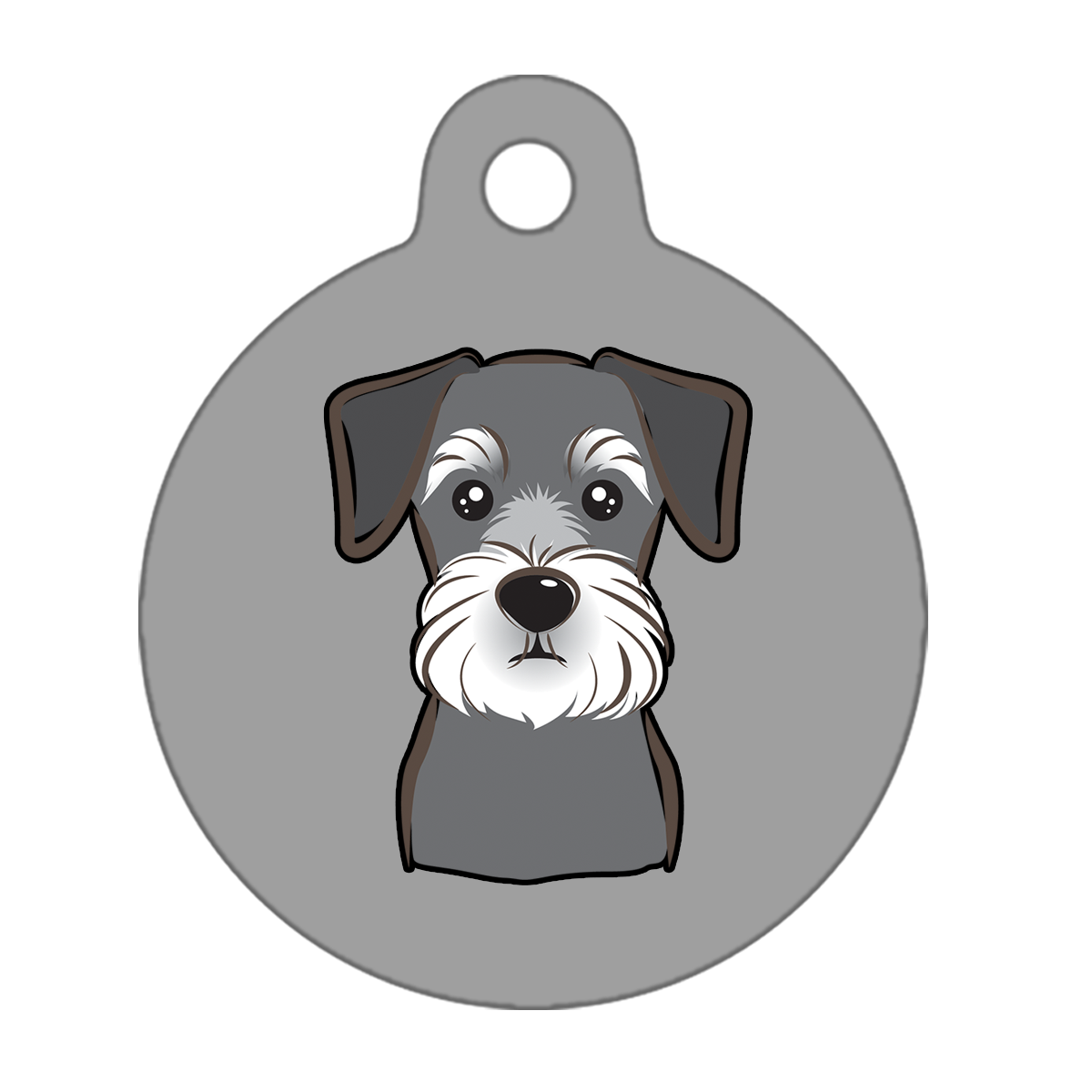 25mm Diameter Small Size - Schnauzer Dog