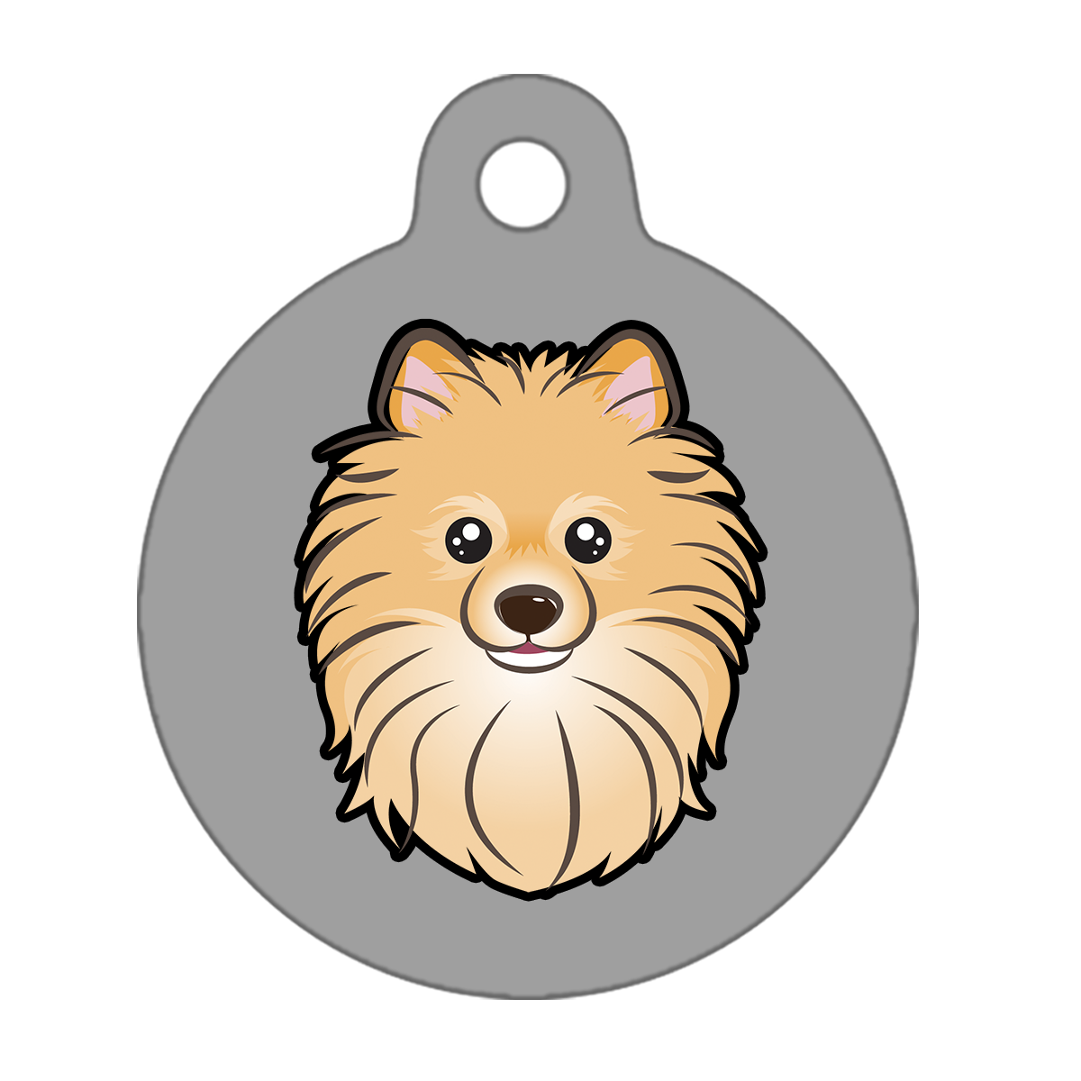 19mm Diameter Tiny Size - Pomeranian Dog
