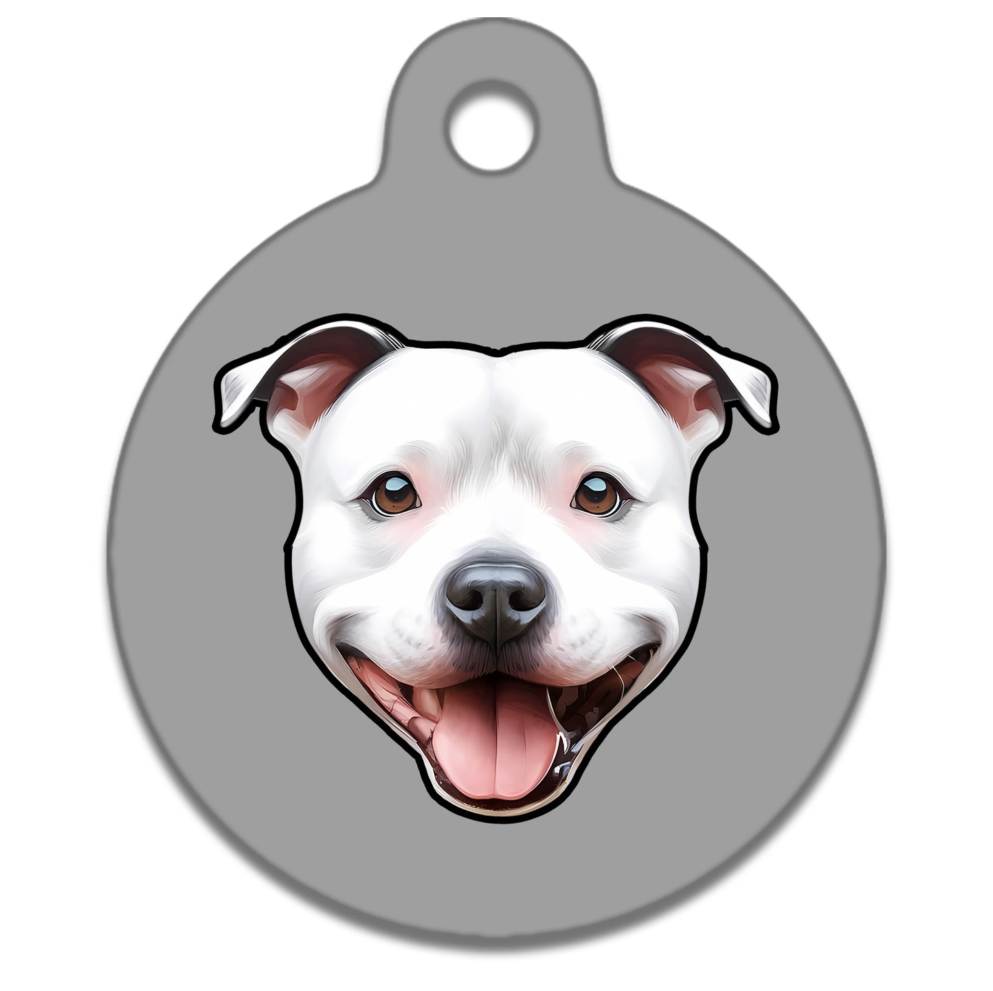 19mm Diameter Tiny Size - Staffie Dog
