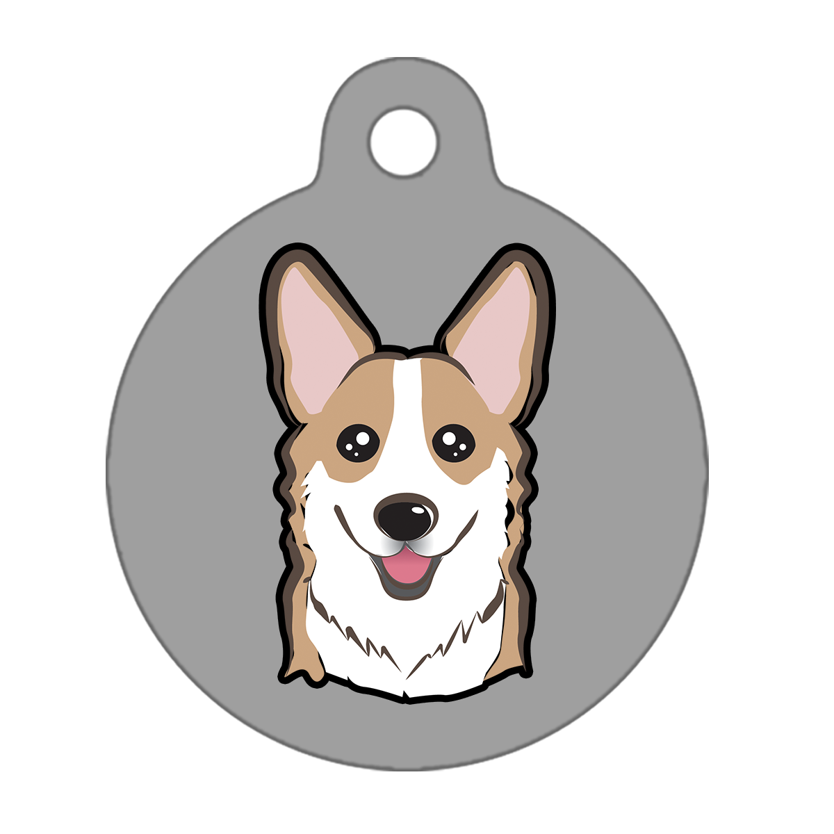 19mm Diameter Tiny Size - Corgi Dog