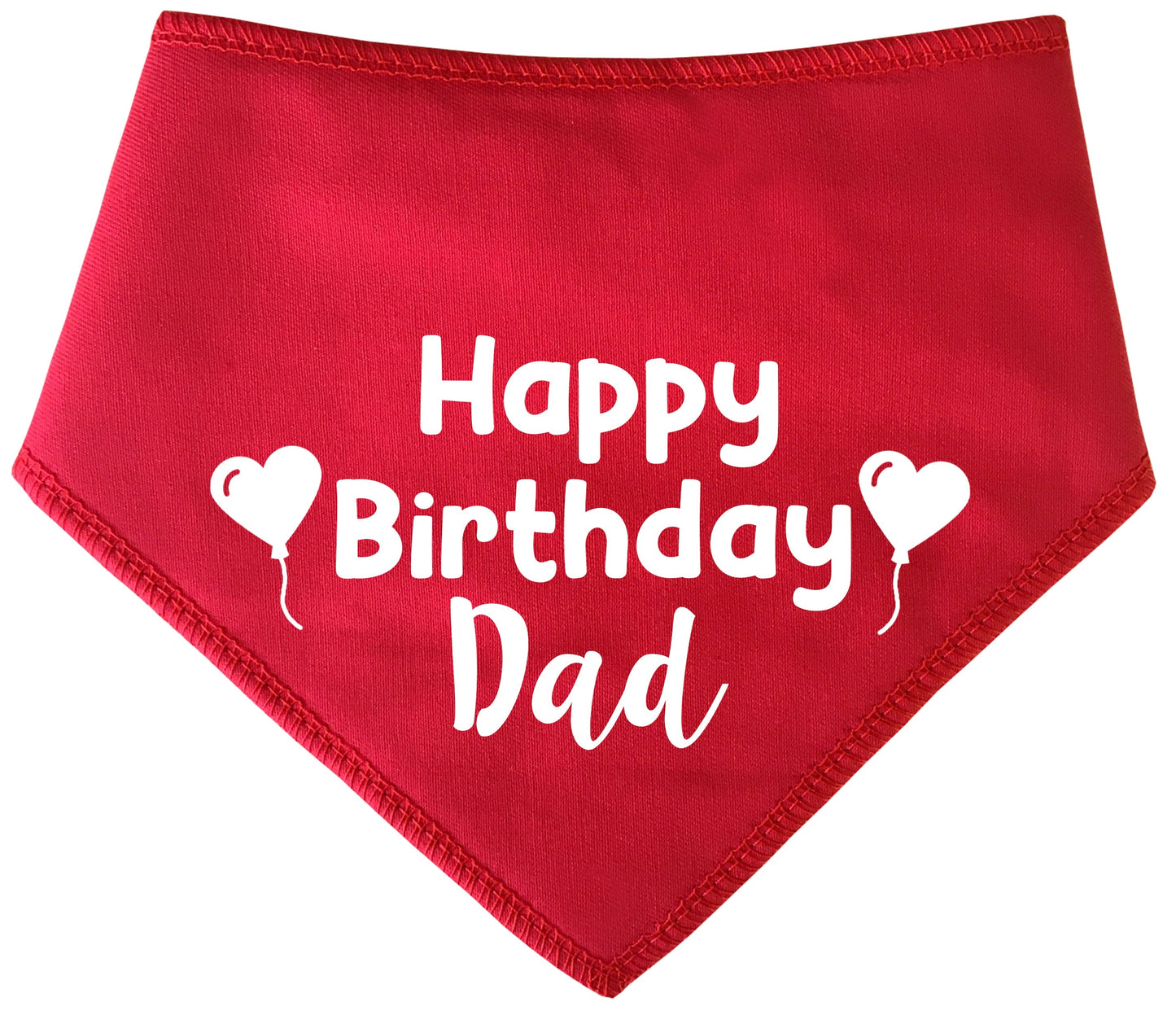 Happy Birthday With Heart Balloons Any Name Dog Bandana