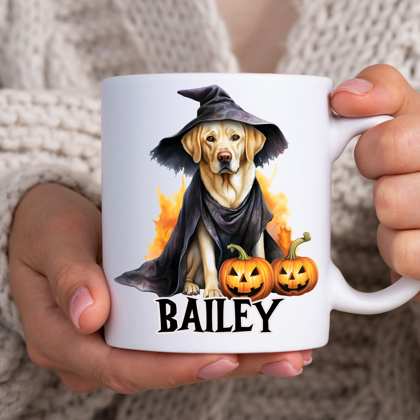 Halloween Is Better With A Golden Labrador Dog Mug & Any Name