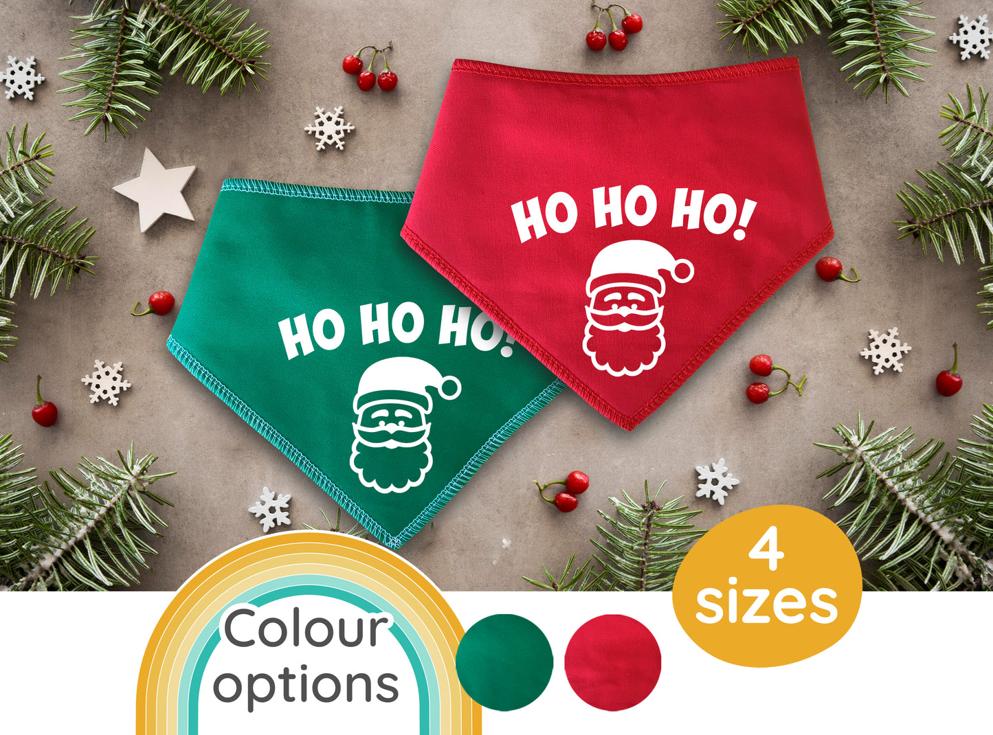 Ho Ho Ho Dog Bandana