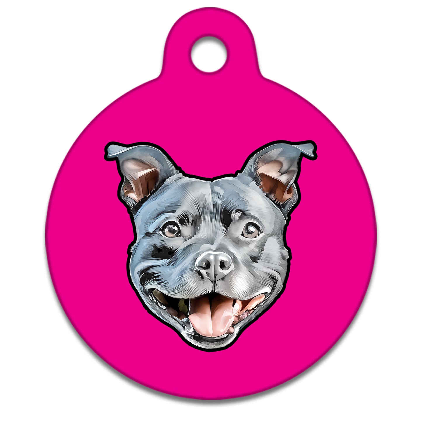 19mm Diameter Tiny Size - Staffie Dog