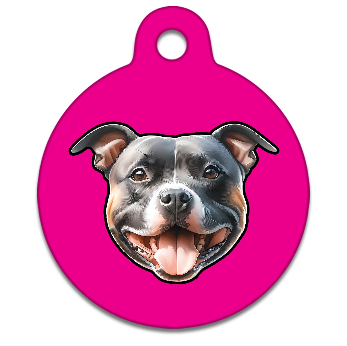 19mm Diameter Tiny Size - Staffie Dog