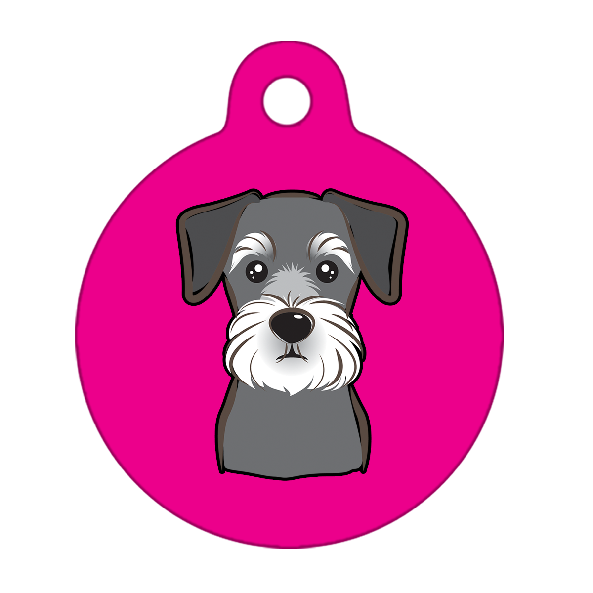 25mm Diameter Small Size - Schnauzer Dog